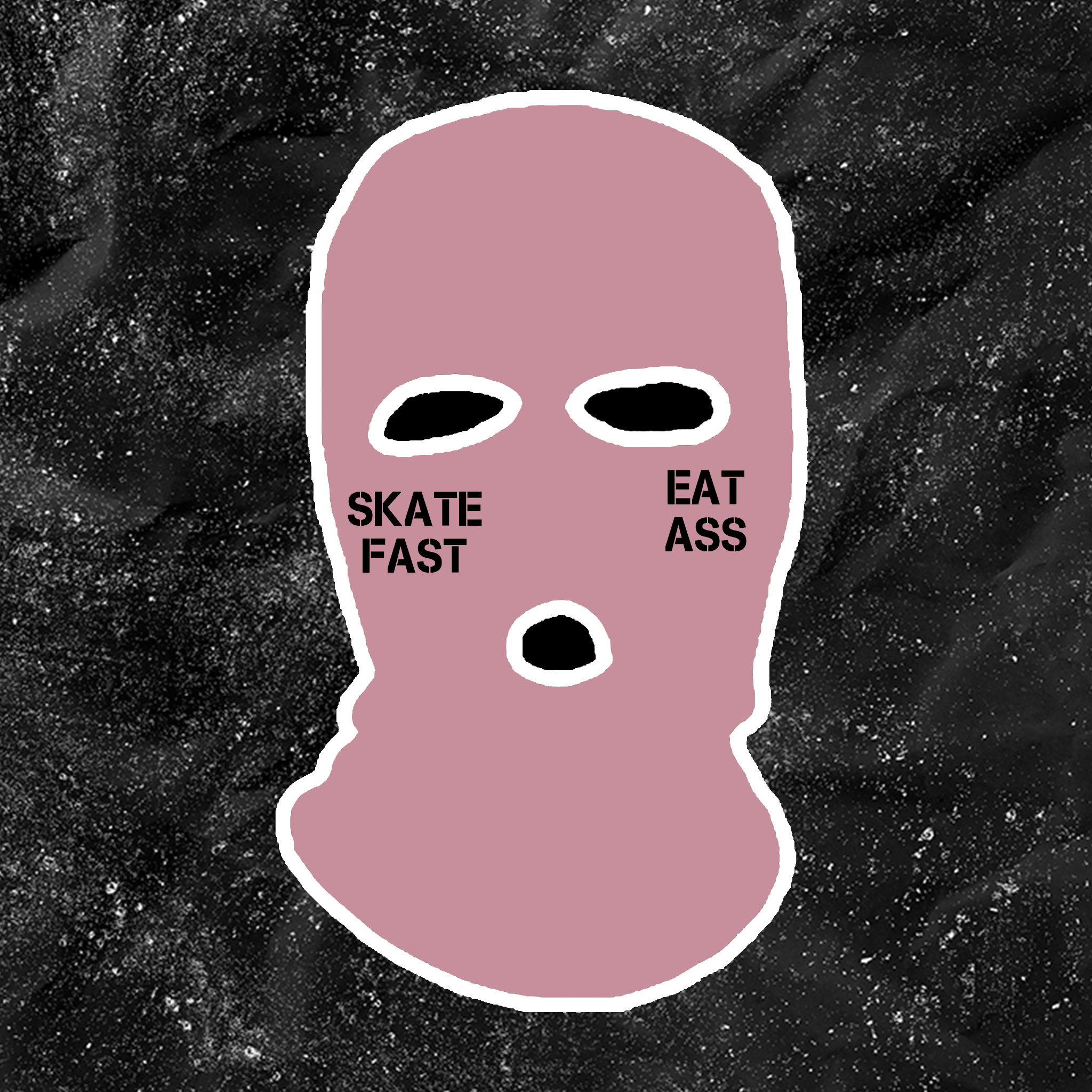 Skate Fast Eat Ass - Embroidered Ski Mask