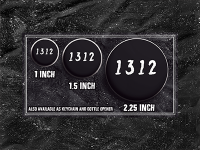 1312 - Buttons (1, 1.25 1.5, & 2.25 Inch)
