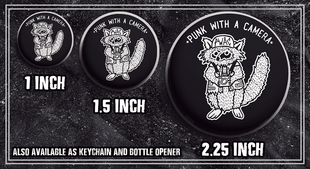 PWAC - Trash Panda - Buttons (1, 1.25 1.5, & 2.25 Inch)