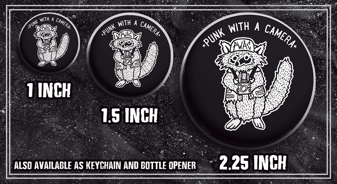 PWAC - Trash Panda - Buttons (1, 1.25 1.5, & 2.25 Inch)