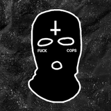 Fuck Cops With Cross - Embroidered Ski Mask