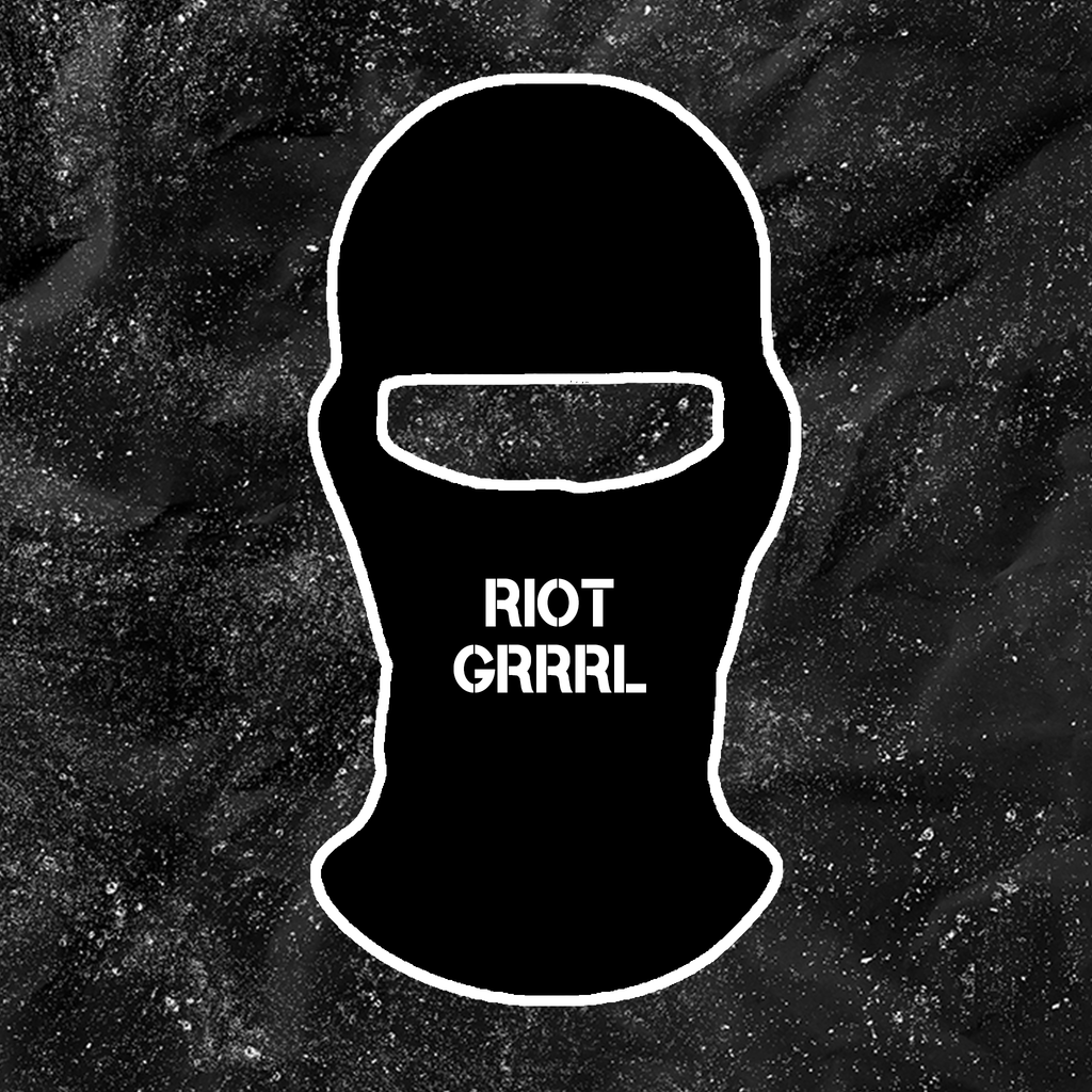 Riot Grrl - Embroidered Ski Mask
