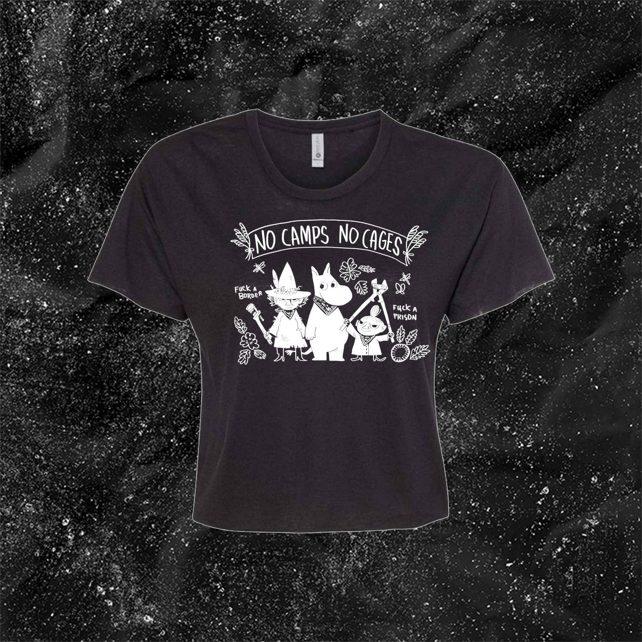 No Camps No Cages - Fuck A Border Fuck a Prison - Jonas Goonface