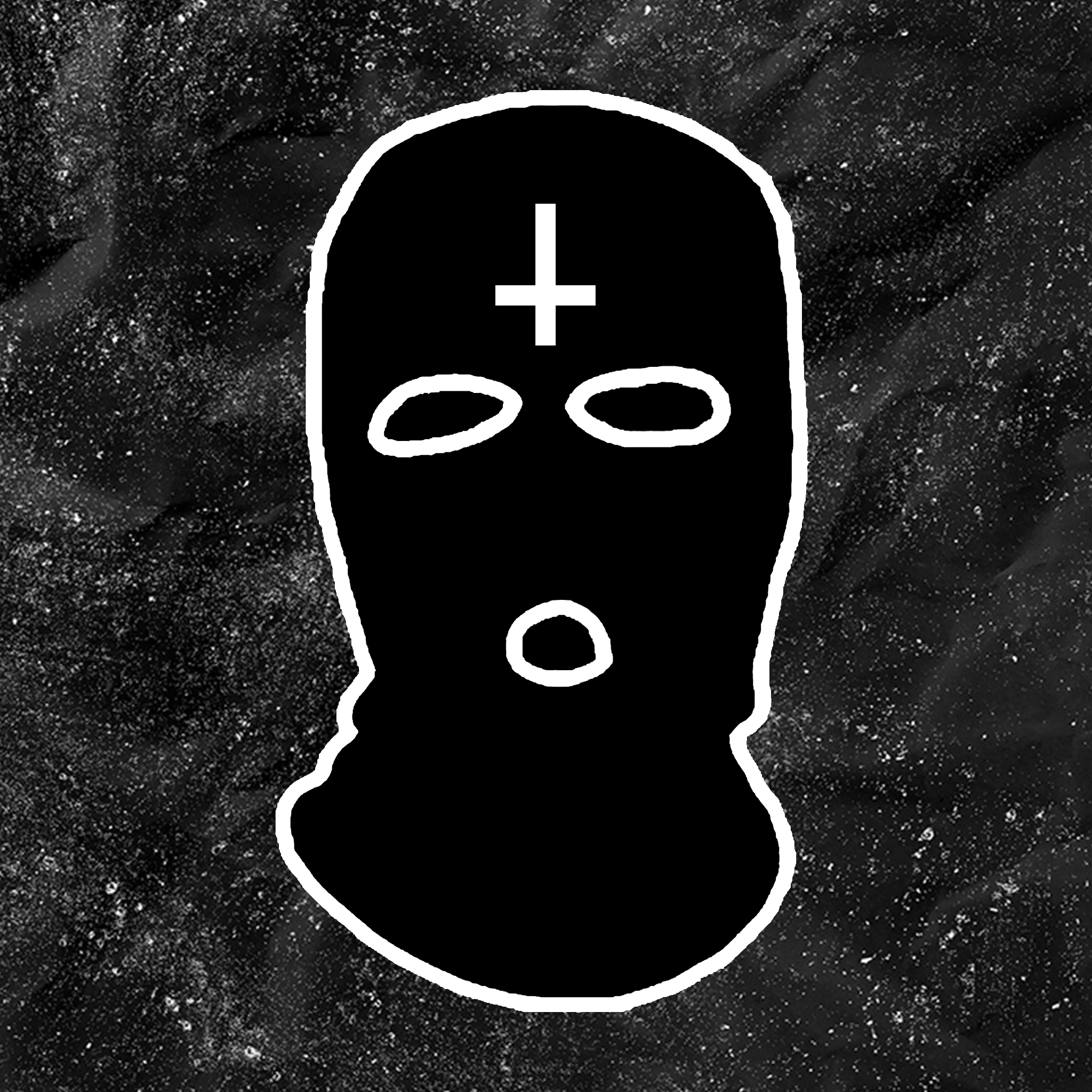 Cross - Embroidered Ski Mask