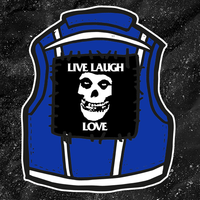 Live Laugh Love // Misfits Crimson Skull - Backpatch