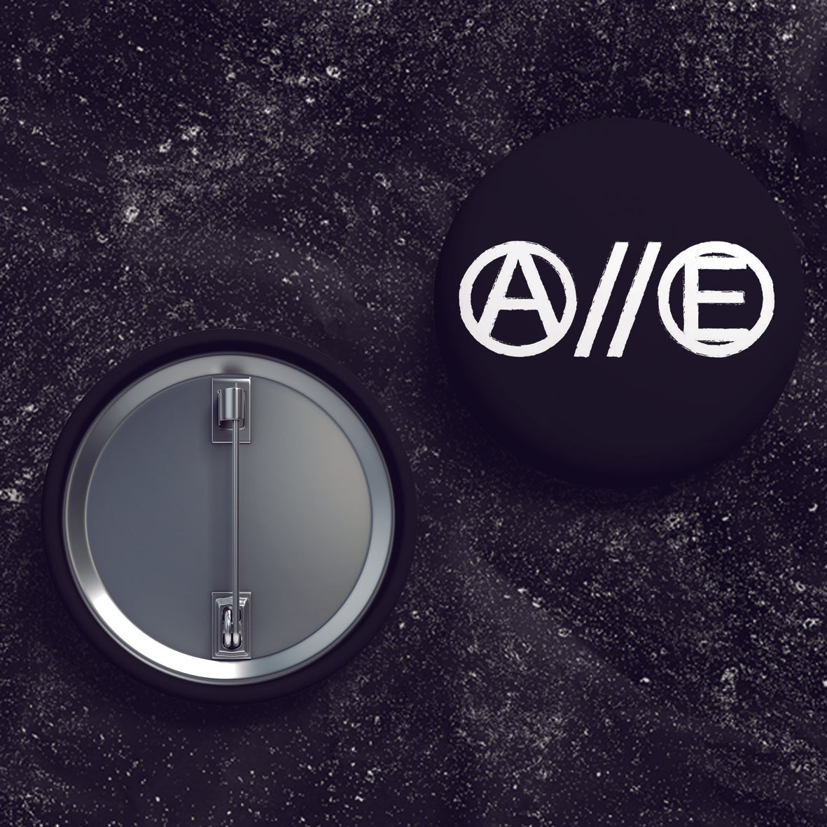A//E Anarchy & Equality - Buttons (1, 1.25 1.5, & 2.25 Inch)