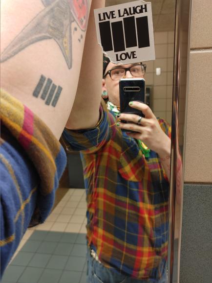 Black Flag // Live Laugh Love - Sticker (3X3)