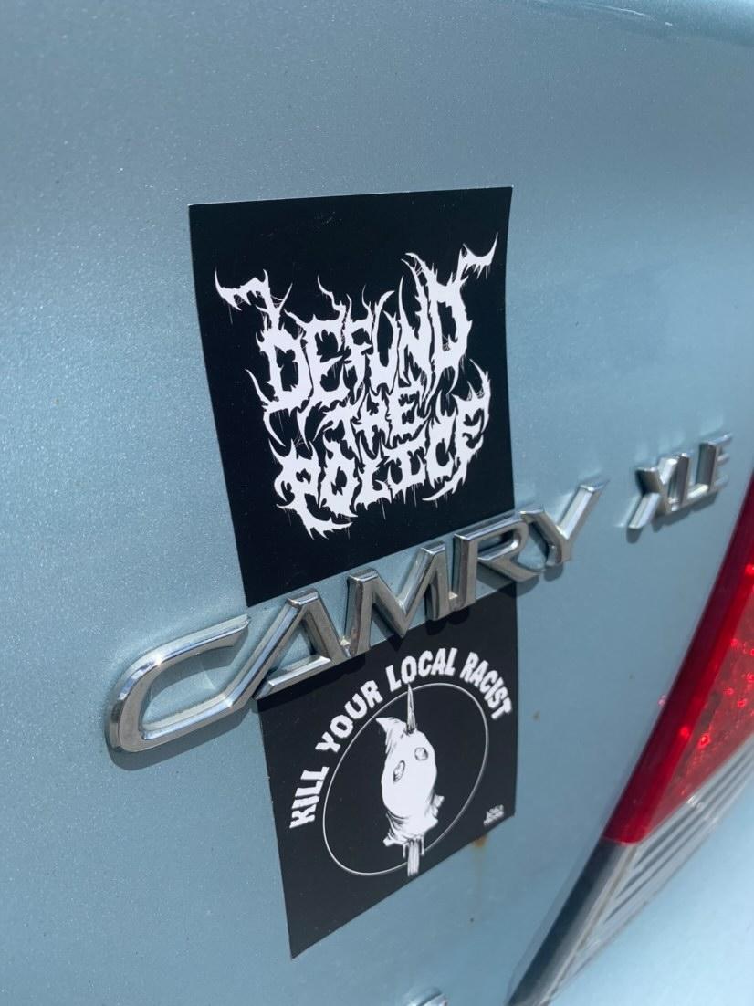 Kill Your Local Racist - Head On A Pike. - Sticker (3X3)