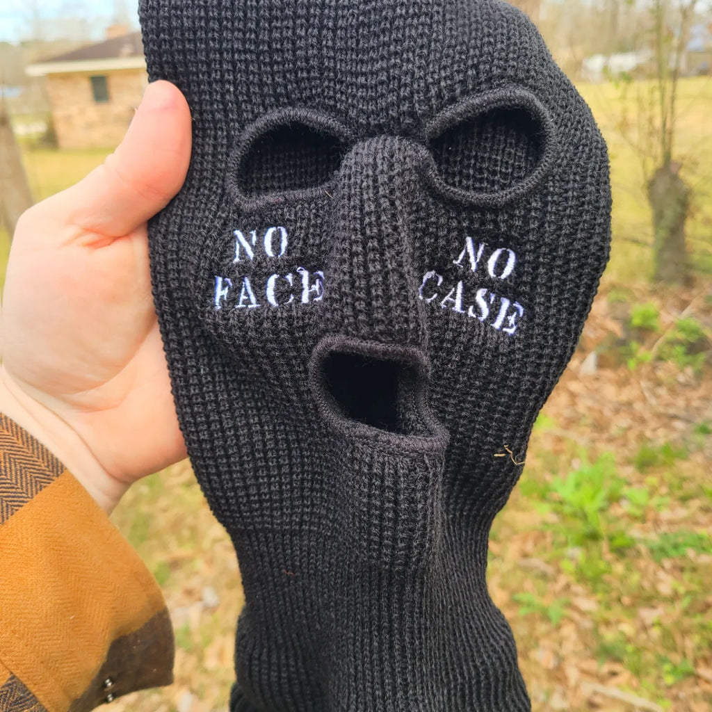 No Face No Case - Embroidered Ski Mask