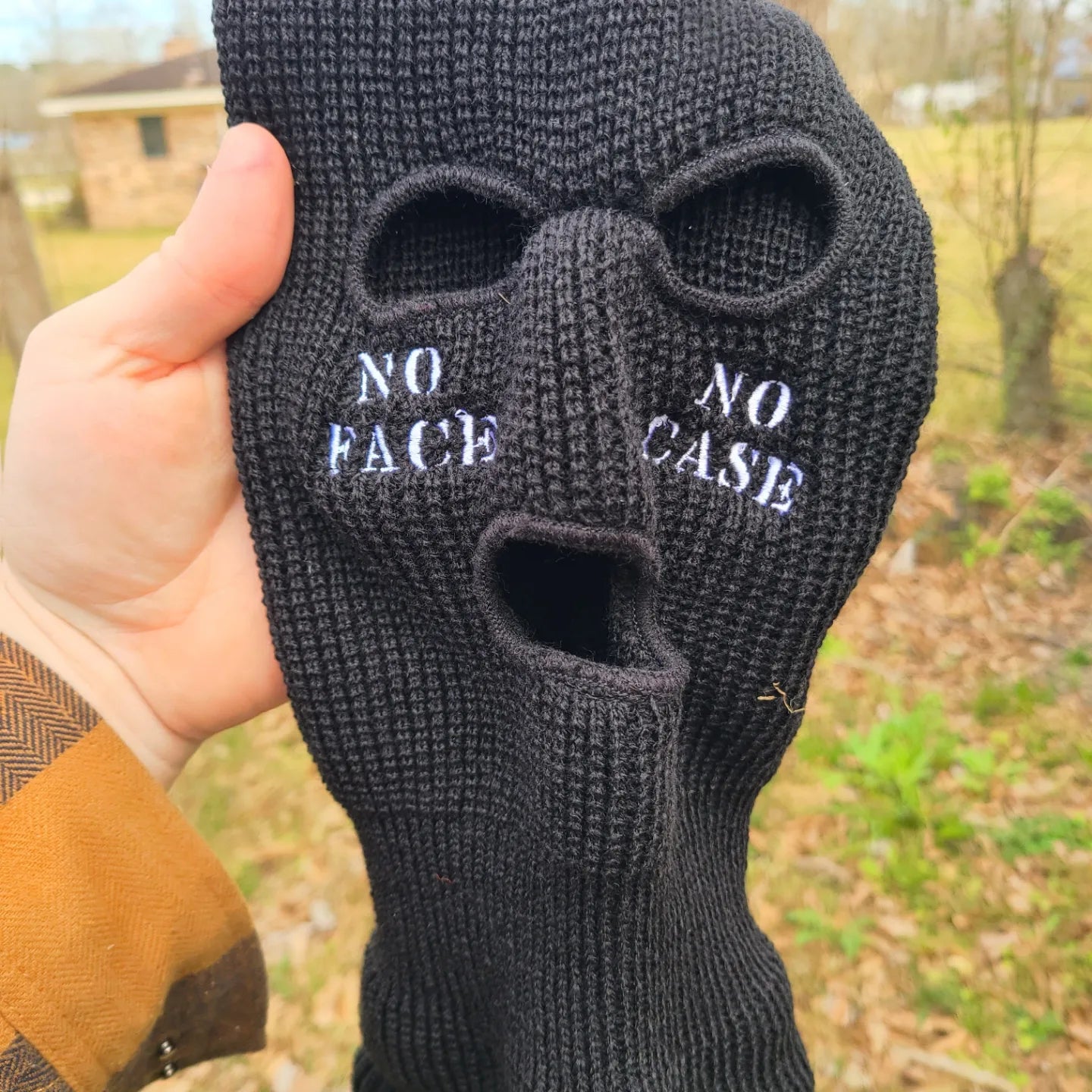 No Face No Case - Embroidered Ski Mask