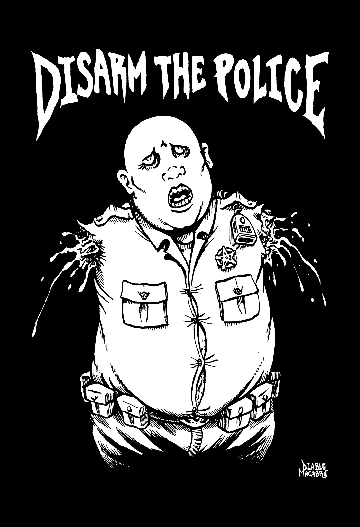 Disarm The Police - Sticker (3X3)